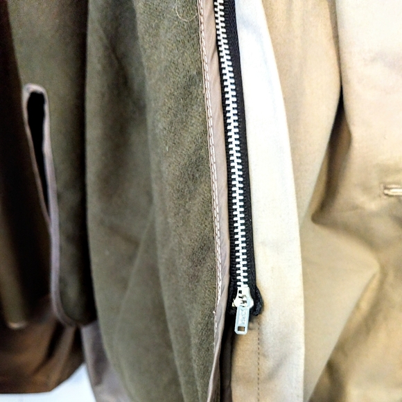 Towne by London Fog Double Breast Mens Trench Coat - Picture 13 of 16